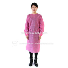 Disposable PP gowns /SMS printed Surgical gown/ isolation gown patient gown with elastic and knit cuff ISO standard